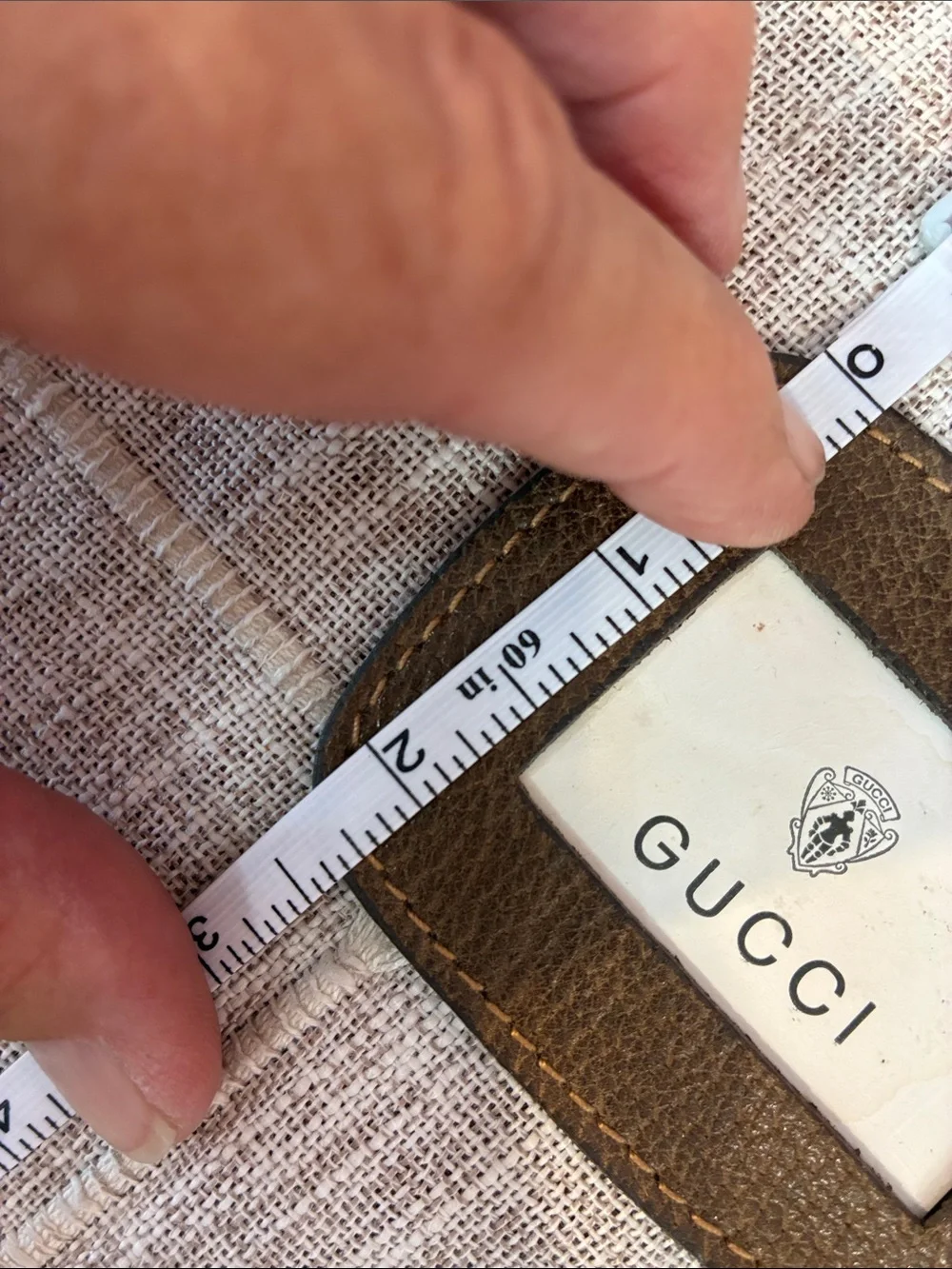 Gucci Brown Leather Key & Card Holder with Gold Snap